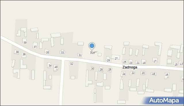 Zadnoga, Zadnoga, 31a, mapa Zadnoga