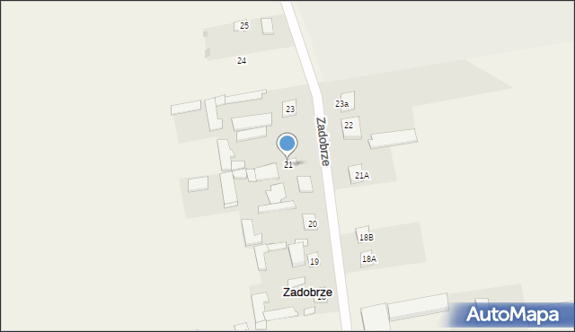 Zadobrze, Zadobrze, 21, mapa Zadobrze