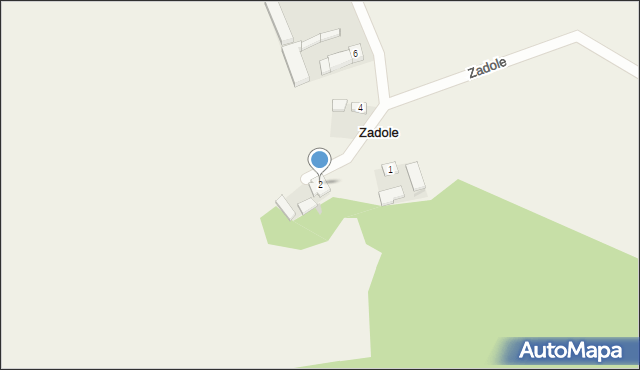 Zadole, Zadole, 2, mapa Zadole