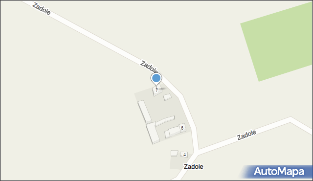 Zadole, Zadole, 7, mapa Zadole