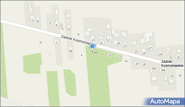 Zadole Kosmolowskie, Zadole Kosmolowskie, 6, mapa Zadole Kosmolowskie