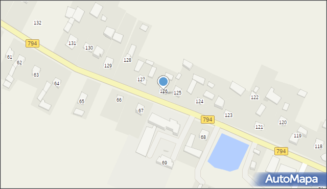 Zadroże, Zadroże, 126, mapa Zadroże