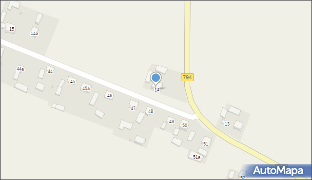 Zadroże, Zadroże, 14, mapa Zadroże