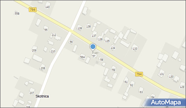 Zadroże, Zadroże, 57, mapa Zadroże