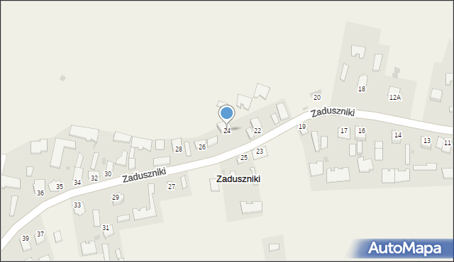 Zaduszniki, Zaduszniki, 24, mapa Zaduszniki