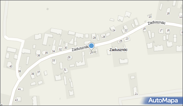 Zaduszniki, Zaduszniki, 27, mapa Zaduszniki