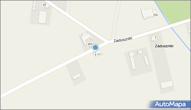 Zaduszniki, Zaduszniki, 1, mapa Zaduszniki