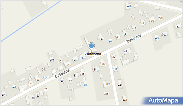 Zadworna, Zadworna, 39, mapa Zadworna