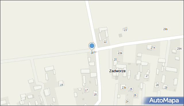 Zadworze, Zadworze, 19, mapa Zadworze