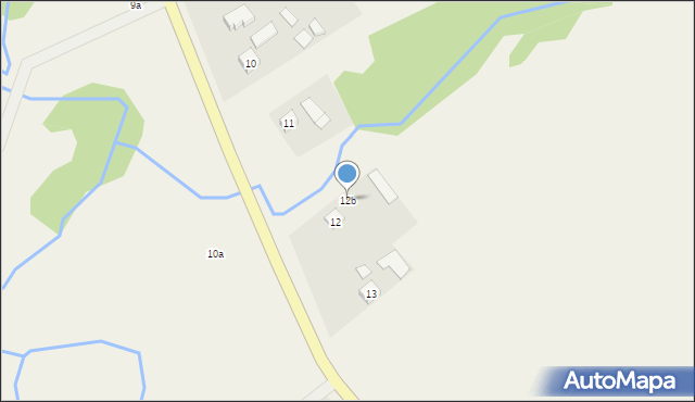 Zadwórze, Zadwórze, 12b, mapa Zadwórze