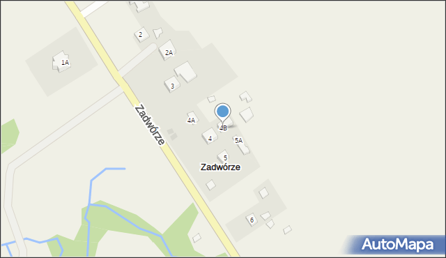 Zadwórze, Zadwórze, 4B, mapa Zadwórze