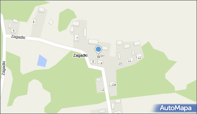 Zagadki, Zagadki, 9a, mapa Zagadki