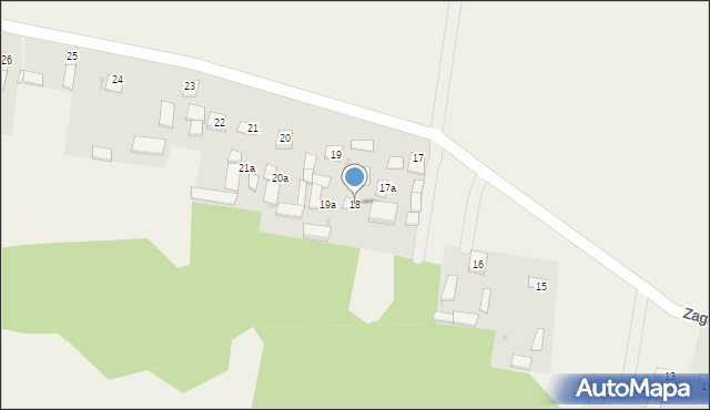 Zagajdzie, Zagajdzie, 18, mapa Zagajdzie