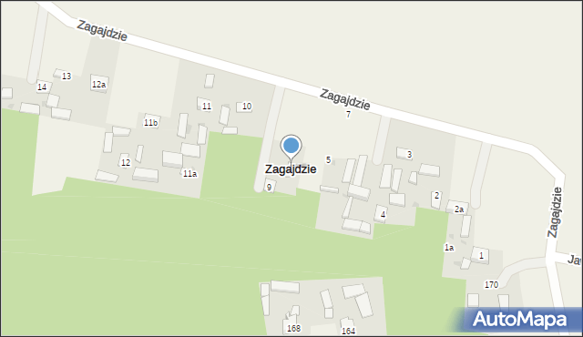 Zagajdzie, Zagajdzie, 6, mapa Zagajdzie