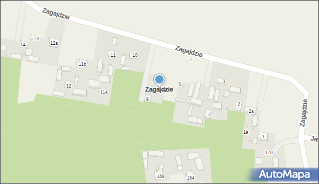 Zagajdzie, Zagajdzie, 8, mapa Zagajdzie