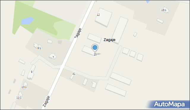 Zagaje, Zagaje, 13, mapa Zagaje