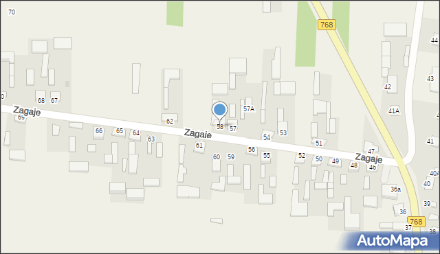 Zagaje, Zagaje, 58, mapa Zagaje