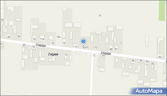 Zagaje, Zagaje, 72, mapa Zagaje