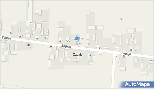 Zagaje, Zagaje, 76, mapa Zagaje