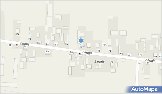 Zagaje, Zagaje, 79, mapa Zagaje