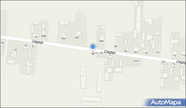 Zagaje, Zagaje, 89, mapa Zagaje