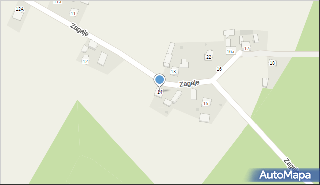 Zagaje, Zagaje, 14, mapa Zagaje