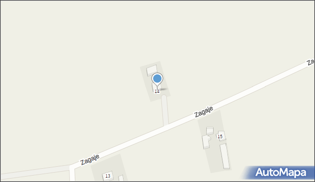 Zagaje, Zagaje, 14, mapa Zagaje