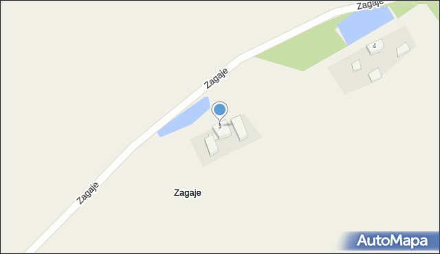 Zagaje, Zagaje, 3, mapa Zagaje