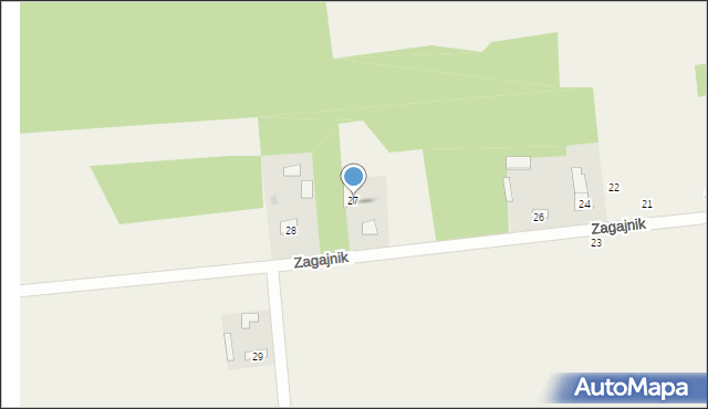 Zagajnik, Zagajnik, 27, mapa Zagajnik