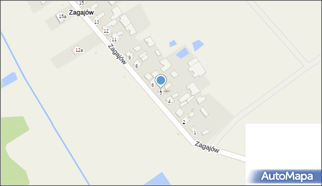 Zagajów, Zagajów, 5, mapa Zagajów