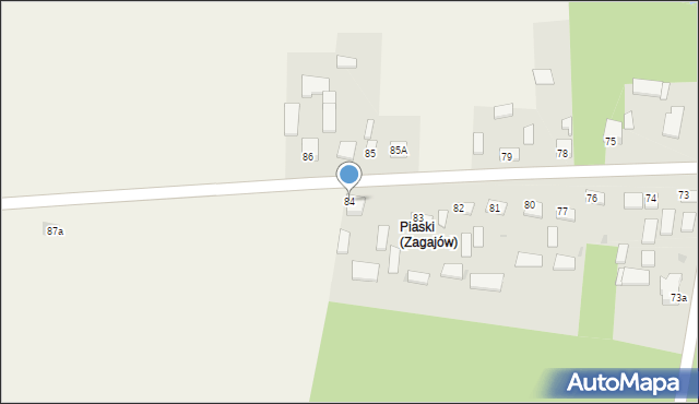 Zagajów, Zagajów, 84, mapa Zagajów