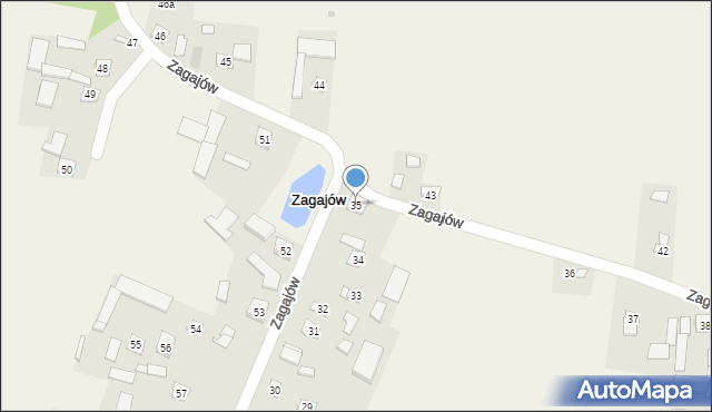 Zagajów, Zagajów, 35, mapa Zagajów