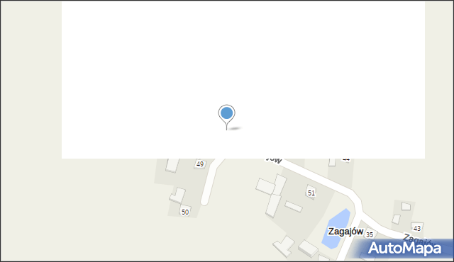 Zagajów, Zagajów, 47, mapa Zagajów