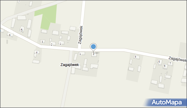 Zagajówek, Zagajówek, 2, mapa Zagajówek