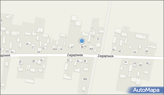 Zagajówek, Zagajówek, 35, mapa Zagajówek