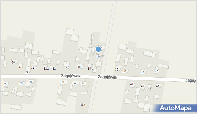 Zagajówek, Zagajówek, 37, mapa Zagajówek