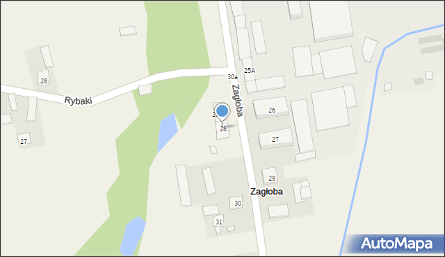 Zagłoba, Zagłoba, 28, mapa Zagłoba