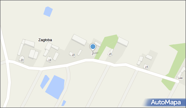 Zagłoba, Zagłoba, 17, mapa Zagłoba