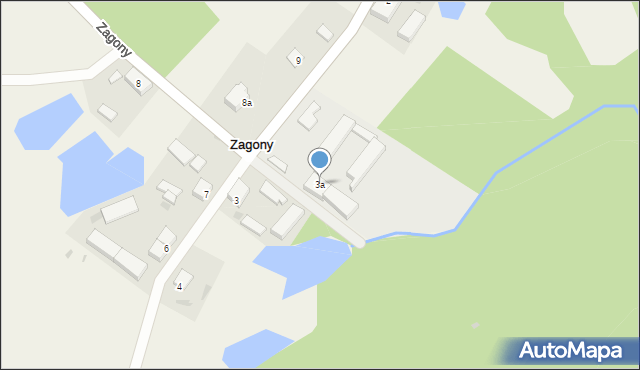 Zagony, Zagony, 3a, mapa Zagony