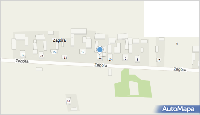 Zagóra, Zagóra, 11, mapa Zagóra