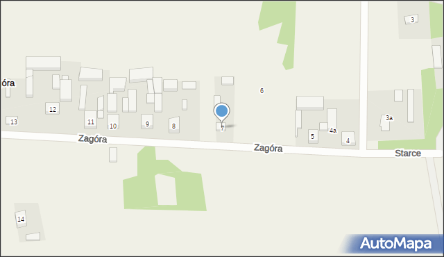 Zagóra, Zagóra, 7, mapa Zagóra