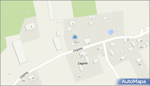 Zagórki, Zagórki, 5, mapa Zagórki