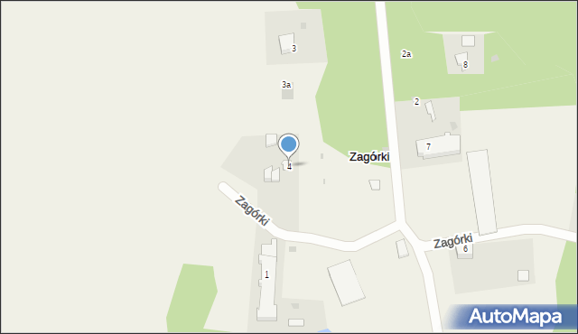 Zagórki, Zagórki, 4, mapa Zagórki