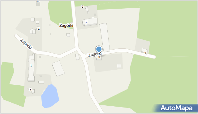 Zagórki, Zagórki, 6, mapa Zagórki