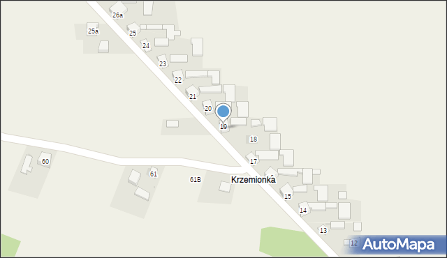 Zagórowa, Zagórowa, 19, mapa Zagórowa