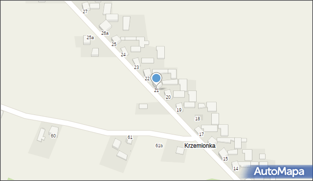 Zagórowa, Zagórowa, 21, mapa Zagórowa