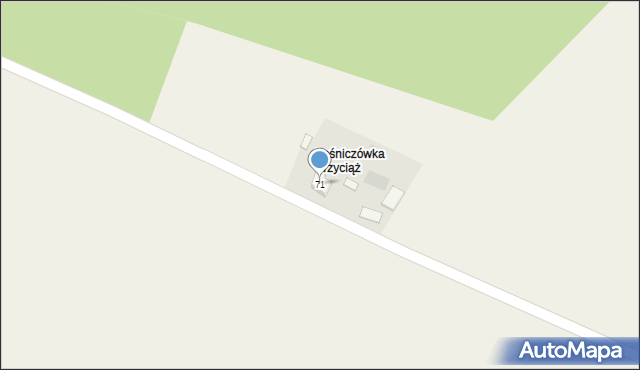 Zagórowa, Zagórowa, 71, mapa Zagórowa