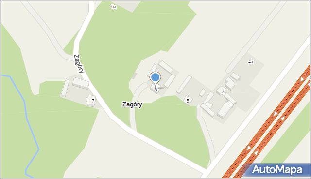 Zagóry, Zagóry, 6, mapa Zagóry