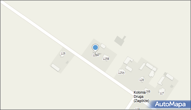 Zagórze, Zagórze, 128A, mapa Zagórze