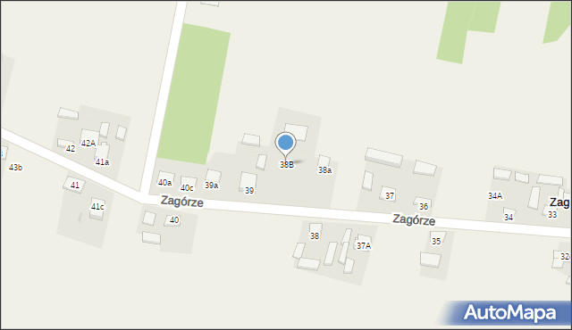 Zagórze, Zagórze, 38B, mapa Zagórze